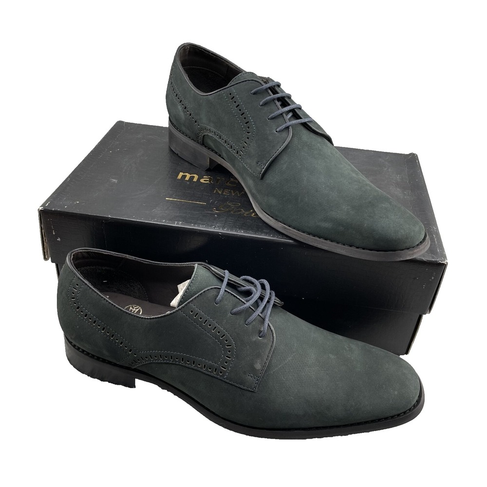 Marc Joseph  New York Dress Shoes Mens 11 Green Leather Calloway Oxford Corpcore
